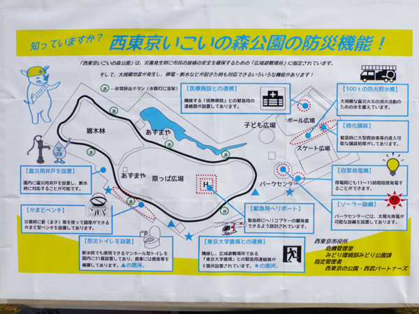 いこいの森公園防災機能説明