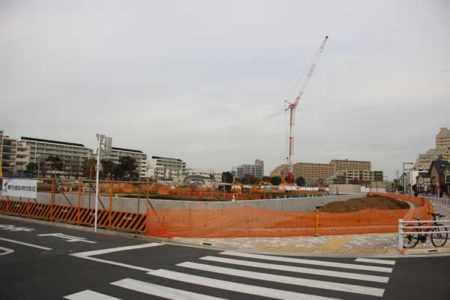 仮称第10中の予定地（谷戸町3丁目）
